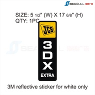 JCB Sticker Backhoe Crane Sticker Lorry Vehicle Sticker (Pelekat) 214 214e 3CX 3DX extra
