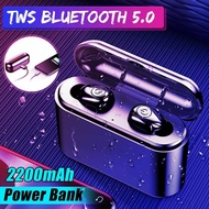 Upgraded！2200mah powerbank TWS X8S Wireless Bluetooth 5.0 Earphone Invisible Mini Bluetooth headset