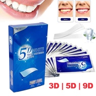 14 Pairs Teeth Brightening Strips for Teeth 3D/5D/9D Whitener Strips Reduced Sensitivity White Strip