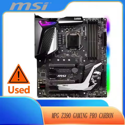 MSI MPG Z390 Gaming PRO Carbon LGA1151 (Intel 8th and 9th Gen) M.2 USB 3.1 Gen 2 DDR4 HDMI DP SLI CF