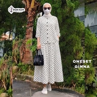 FASHION WANITA / ONE SET GINNA KULOT / KULOT CASUAL / SETELAN WANITA / KULOT MUSLIMAH | IMANI BUTIK
