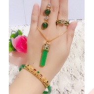 promo set giok permata giok asli gelang giok asli 8