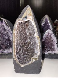 🔮超極品🔮天然烏拉圭小晶洞 桌面小紫晶洞/彩晶洞 烏拉圭紫彩晶洞 紫黃晶洞 水晶簇帶洞  （可放水晶手串消磁淨化）