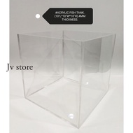 Acrylic Aquarium Square Fish Tank 25cm x 25cm x 25cm