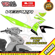 Striping Vega ZR Variasi - Stiker Motor Vega ZR Desain Movistar