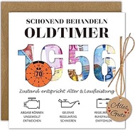 WenmthG Money Gifts Birthday 70th with Envelope, Card 70th Birthday Man - Funny Gifts for 70th Birth