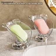 (duyongwind) Soap Holder Soap Dish Self Draining Soap Holder Bar Soap Holder Leaf Shape Soap Holder 