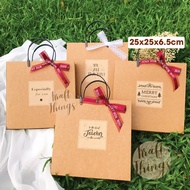 Handbag-style kraft Gift Box With Luxury Bow - Teacher'S Gift Box, Christmas, 20 / 10, 8 / 3 H05