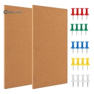 Cork Board Bulletin Board, Small Rectangular Pin Board for Wall, Self-Adhesive Cork Board for Office