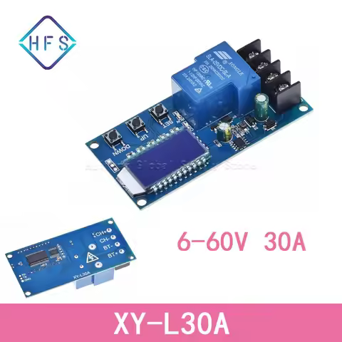 XY-L30 A6-60V 30A Lead-acid Solar Battery Charge Controller Protection Board Charger Time Switch 12V