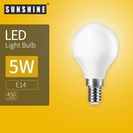 (LGP-5E14D)LED燈膽(G45球膽) 5W E14細螺頭 白光 LED燈泡