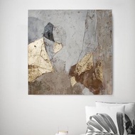 米金色抽象畫 |棕金灰色抽象畫 | Amplituda