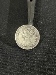 Hong Kong 10 Cents 1893 香港一毫 銀幣 維記 Victoria 一毫