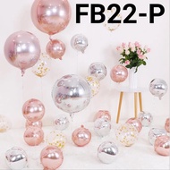 FB22-P Round ball foil balloon orbz 4D 22inch 55cm chrome matte matte (Various Shape Foil Balloon) p