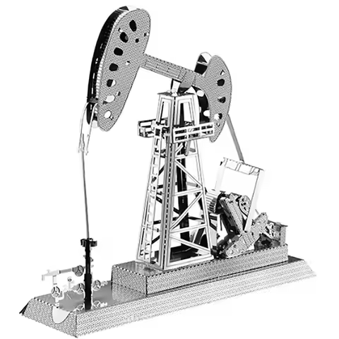 Drilling Well 3D Metal Puzzle Laser Cutting Kits Handmade Assembly Model Jigsaw Puzzle Toys For Kids
