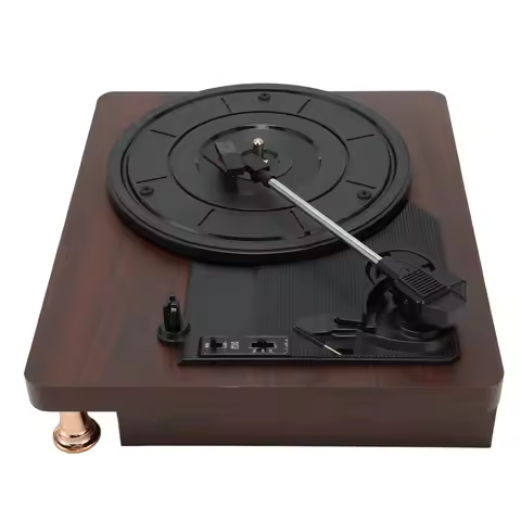 Vintage Phonograph Record Player 33 45 78 RPM Turntable Record Player AUX Input RCA Output for 7inch