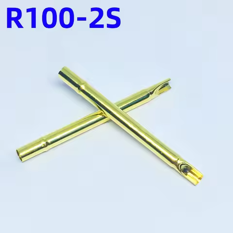 20/100PCS R100-2S Test Pin P100-B1 Receptacle Brass Tube Needle Sleeve Seat Solder Connect Probe Sle