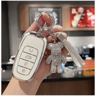 For Hongqi H9 car model key case HS5 model shell H7 E-HS9 key cover creative personalized buckle gif