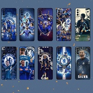 for Vivo Y27 Y27S Y30 Y31S Y31 Y33S Y33T Y35 Chelsea Football Club Soft black TPU phone case