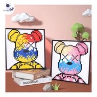 Bearbrick Puzzle Painting - lego bearbrick