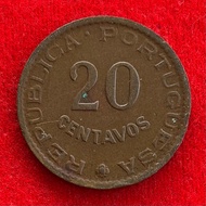 Angola 20 centavos Year 1962