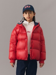 兒童裝|連帽羽絨外套(1-14歲)-紅色