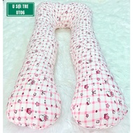 Genuine Zcare U-shaped pregnancy pillow reduces cramps with cool fabric & 7D Thai cotton