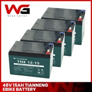 Ebike Battery 48Volts 15AH and 48Volts 12.3AH SET, for Romai, Nwow, Kenwei, Lucky Lion, Kuda