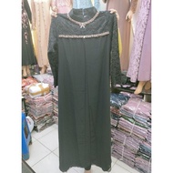 gamis payet premium gamis athaya dress - hitam xxxl jumbo