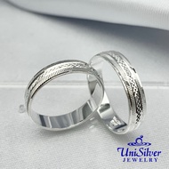 Unisilver 925 Sterling Silver Wedding Band Ring (WR175-1001)