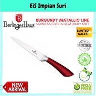 (Ready Stock) (BH-2328) Berlinger Haus 12.5cm Stainless Steel Utility Knife -Burgundy Metallic Line 