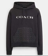 2024‘Coach新品情侶刺繡logo連帽衛衣。拼接款，情侶裝。純棉質地，親膚透氣，舒適好著。