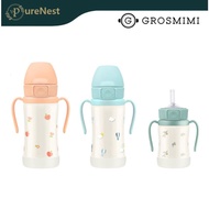 [Grossmimi] Stainless Steel Straw Cup – Insulated Kids Water Bottle