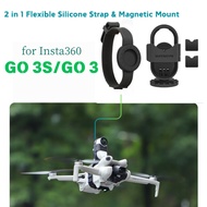 Sunnylife GO 3S Magnetic Mount Camera Strap Drone Mount Silicone Wristband Backpack Stripe Bicycle S