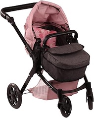 Götz 3403367 Doll's Pram 2-in-1 Soft Mood - Suitable for all Götz Dolls up to 50 cm - Handle Height 