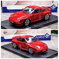 1997 Year SOLIDO 1:18 Scale Porsche 911 993 Carrera RS INDISCHROT Car Model 251212 F2VR