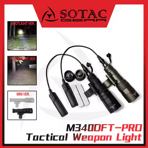 Tactical light M340DFT PRO Tactical Flashlight 650 LM LED Light Mlok Mount Fit 20mm Rail tactical li