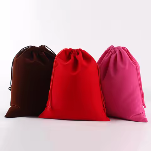 2Pcs/Lot DINYAO Christmas Gift Package Coloful Velvet Pouches Soft Touching Jewelry Storage Drawstri