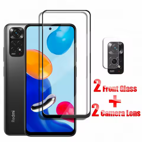 Glass Full Glue For Xiaomi Redmi Note 11 Glass Redmi Note 9S 10 11S 11 12 Pro Plus Tempered Glass Sc