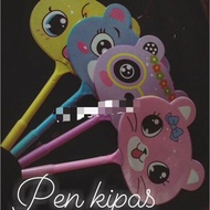 (50 pcs) WEDDING SOUVENIR CHARACTER FAN PENS