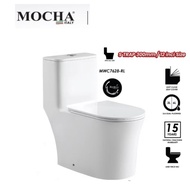 MOCHA 300mm/12 inchi One Piece Water Closet MWC7628-RL WC Jamban toilet bowl rimless flushing soft c