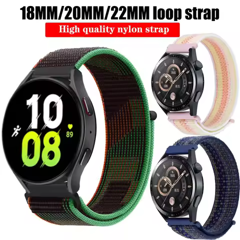 16mm 18mm 20mm 22mm Nylon Strap for Garmin Forerunner 255S Band Garmin Venu 2 Wristband Accessories 