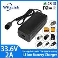 33.6V 2A Lithium Battery Charger For 28.8V 29.6V  8Series  Battery pack with DC5.5×2.1 Connector Bui