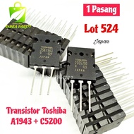 TRANSISTOR TOSHIBA A1943 C5200 lot 524 transistor final toshiba 524