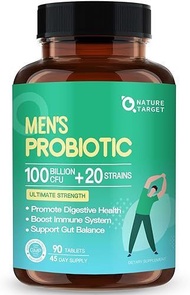 ▶$1 Shop Coupon◀  Probiotics for Men Digestive Health 100 Billion CFUs - Mens Probiotic with Prebiot