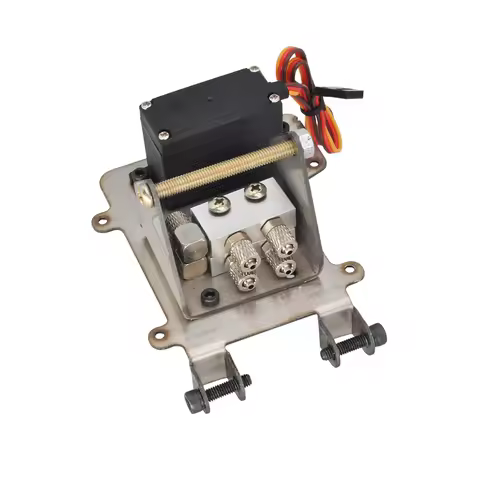 Huina 1592 1593 1594 Hydraulic Metal Boom Bracket Fixed Cylinder with Rotary Servo for RC 1:14 Excav