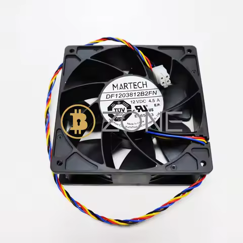 Bitmain 7000RPM Fan DC 12V 4.5A 4Pin DF1203812B2FN For Antminer S21 T21 S19j XP KS5 KS5pro Air Cooli
