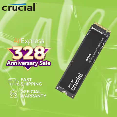 Crucial P510 M.2 2280 1TB NVMe SSD PCIe 5.0 | 11000MB/s Read, 9500MB/s Write - Upgraded from P3 Plus