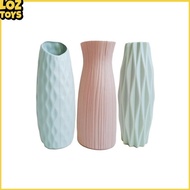 Loztoys Vas Plastik Motif Texture Unik Pot Vas Bunga Tanaman Wave