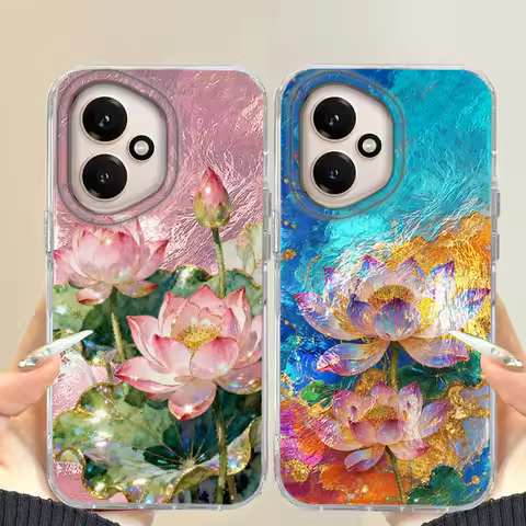 Korean Lotus Flower Girls Phone Case For Honor 400 200 90 Smart Pro Magic7 6 5 70 Lite X9a X9c X9b X